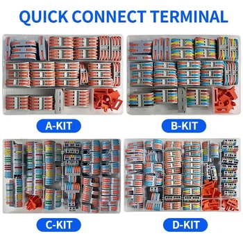 Wire Connector Mini Fast Wiring Cable Connectors Universal Compact Splitter Electrical Conductors Push-in Home Terminal Block