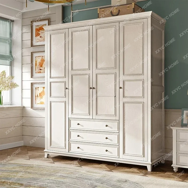 L style Solid Wood Wardrobe Ash Wood Modern Minimalist Sliding Door White style
L style Solid Wood Wardrobe Ash Wood Modern Minimalist Sliding Door White style