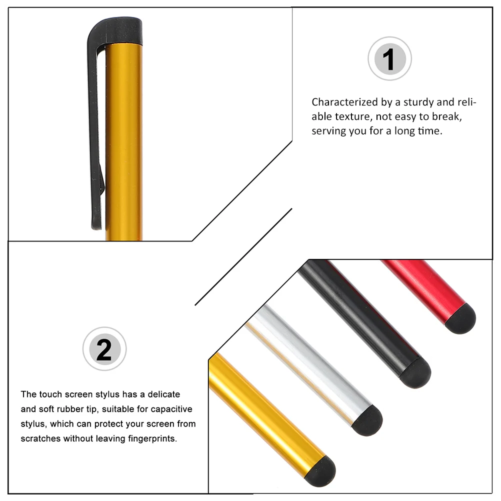 24pcs Touch Screen Stylus Handwriting Pen Set Aluminum Alloy Rubber Tip Capacitive Tablet Smartphone Writing Tool
24pcs Touch Screen Stylus Handwriting Pen Set Aluminum Alloy Rubber Tip Capacitive Tablet Smartphone Writing Tool