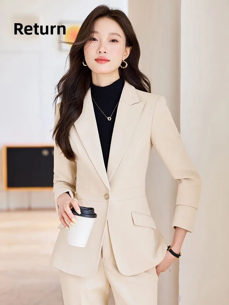 Elegant Fitted Women's Suit Set Casual Professional Fashionable Workwear Breathable Commute Style Long Sleeve Color
Elegant Fitted Women's Suit Set Casual Professional Fashionable Workwear Breathable Commute Style Long Sleeve Color