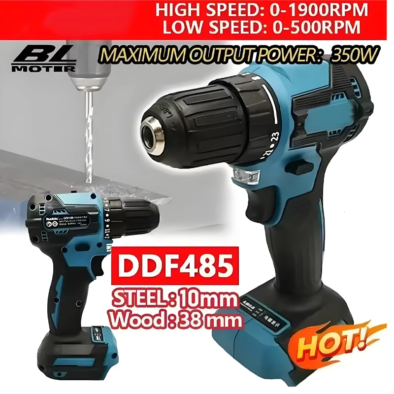 Makita DDF485 Brushless Electric Drill Tools Compact Cordless Driver Drill 18V Electric Screwdriver DIY Tool Makita DDF485
Makita DDF485 Brushless Electric Drill Tools Compact Cordless Driver Drill 18V Electric Screwdriver DIY Tool Makita DDF485