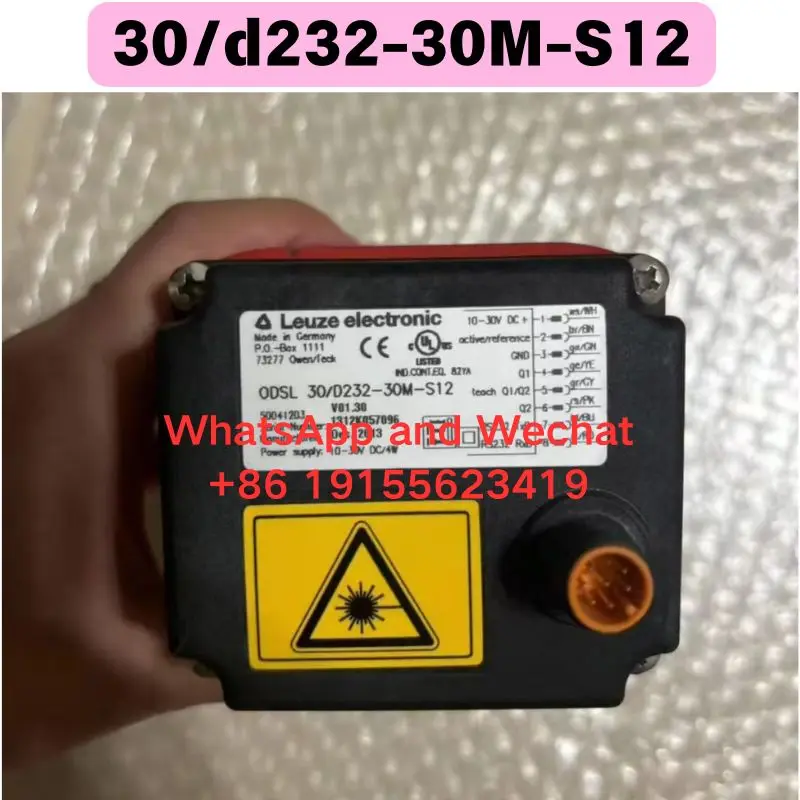 Used Leuze Distance Sensor ODSL 30/d232-30M-S12 Functional test OK Fast delivery Original imported
Used Leuze Distance Sensor ODSL 30/d232-30M-S12 Functional test OK Fast delivery Original imported