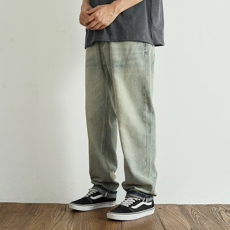 Men's Wide Leg Jeans Retro Light Waed Drapey Comfortable High Street Loose Fit Youthful Sle Straight Tube Jeans
Men's Wide Leg Jeans Retro Light Waed Drapey Comfortable High Street Loose Fit Youthful Sle Straight Tube Jeans