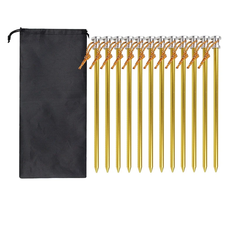 DW-12PCS 23cm Outdoor Tent Pegs Ground Nails with Storage Bag Windproof Nails Camping Accessories Tent Fastening
DW-12PCS 23cm Outdoor Tent Pegs Ground Nails with Storage Bag Windproof Nails Camping Accessories Tent Fastening