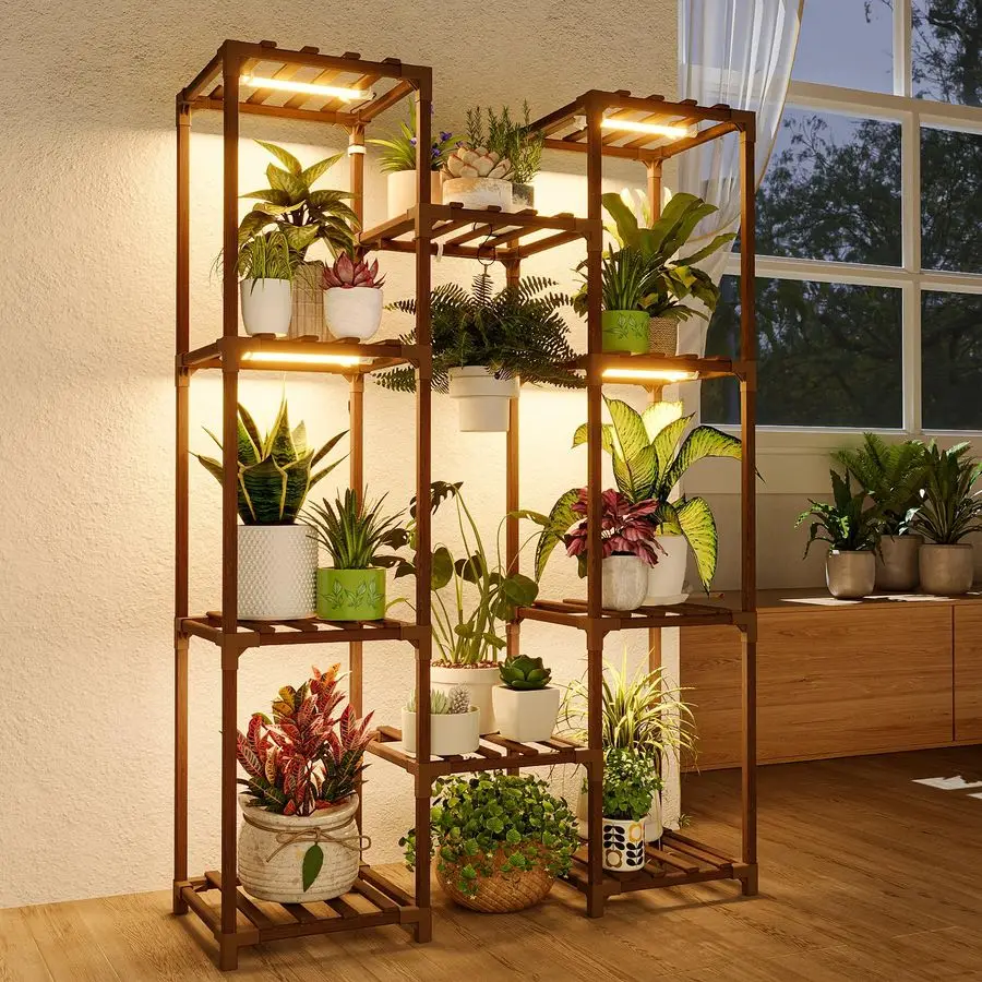 Plant Stand with Grow Light Plant Shelf for Mutiple Pots Large Plant Holder for Living Room Patio Boho Home Decor for Gardening
Plant Stand with Grow Light Plant Shelf for Mutiple Pots Large Plant Holder for Living Room Patio Boho Home Decor for Gardening