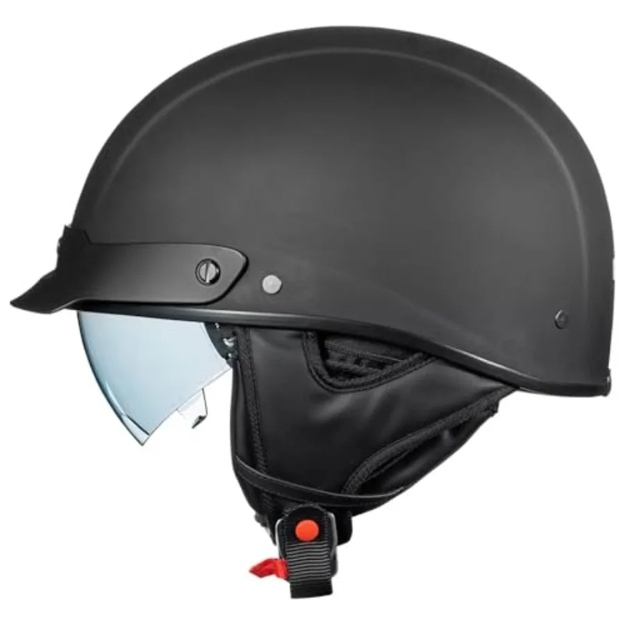 Motorcycle open face half helmet for cruiser moped scooter use fiberglass material black color DOT certified with visor model A
Motorcycle open face half helmet for cruiser moped scooter use fiberglass material black color DOT certified with visor model A