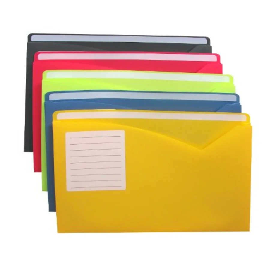 Write-on Poly File Jackets, Lime Green, Amber Orange, Steel Blue
Write-on Poly File Jackets, Lime Green, Amber Orange, Steel Blue