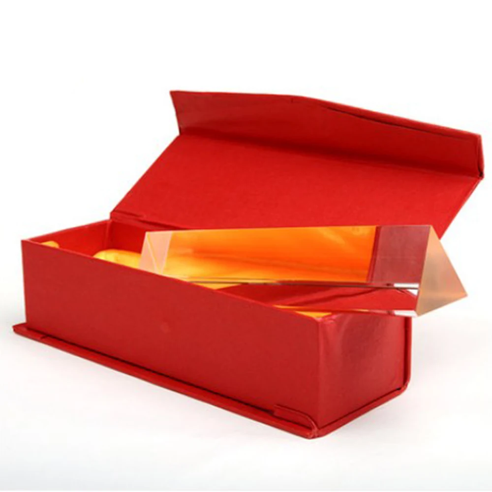 18CM Optical Glass Triple Triangular Prism Physics Teaching Light Spectrum Gift Box
18CM Optical Glass Triple Triangular Prism Physics Teaching Light Spectrum Gift Box