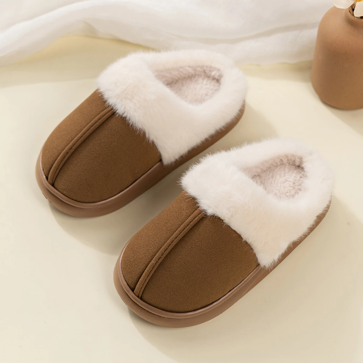 Kids Suede Slippers Korean Style Girls Casual Shoes Soft Bottom Comfortable 2025 Winter New Children Slippers with Thick Fur
Kids Suede Slippers Korean Style Girls Casual Shoes Soft Bottom Comfortable 2025 Winter New Children Slippers with Thick Fur