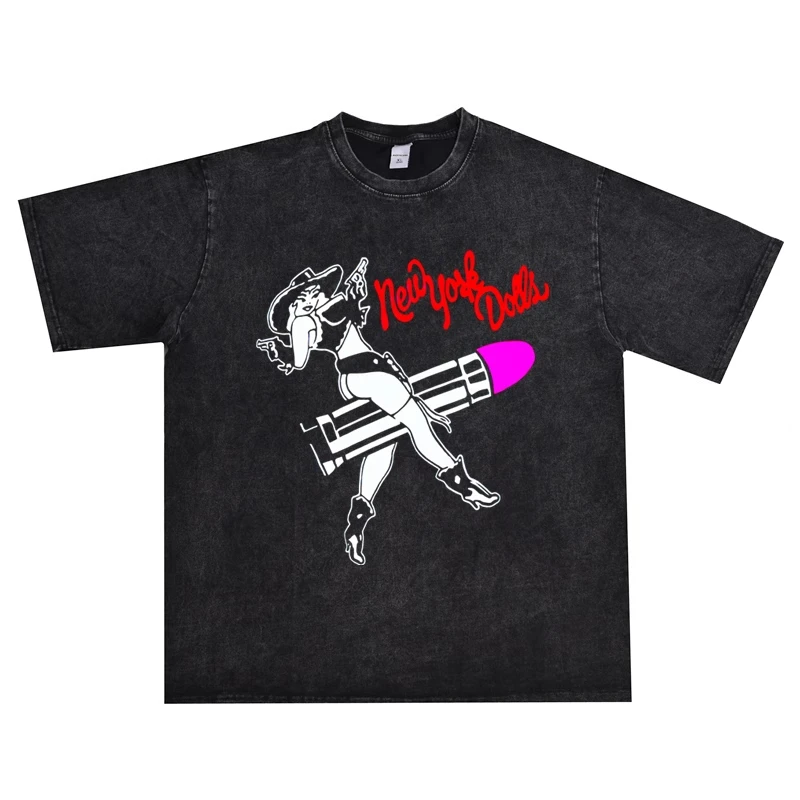 2025 New York Dolls Punk Rock Individual Printed T-shirts for Men and Women in Short Sleeves
2025 New York Dolls Punk Rock Individual Printed T-shirts for Men and Women in Short Sleeves