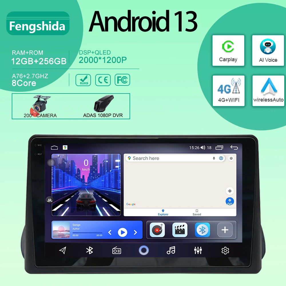 Car For Fiat Egea Tipo 2016 - 2020 Android Auto Radio Stereo Head Unit Multimedia Player Navigation Carplay WIFI GPS No 2din DVD
Car For Fiat Egea Tipo 2016 - 2020 Android Auto Radio Stereo Head Unit Multimedia Player Navigation Carplay WIFI GPS No 2din DVD