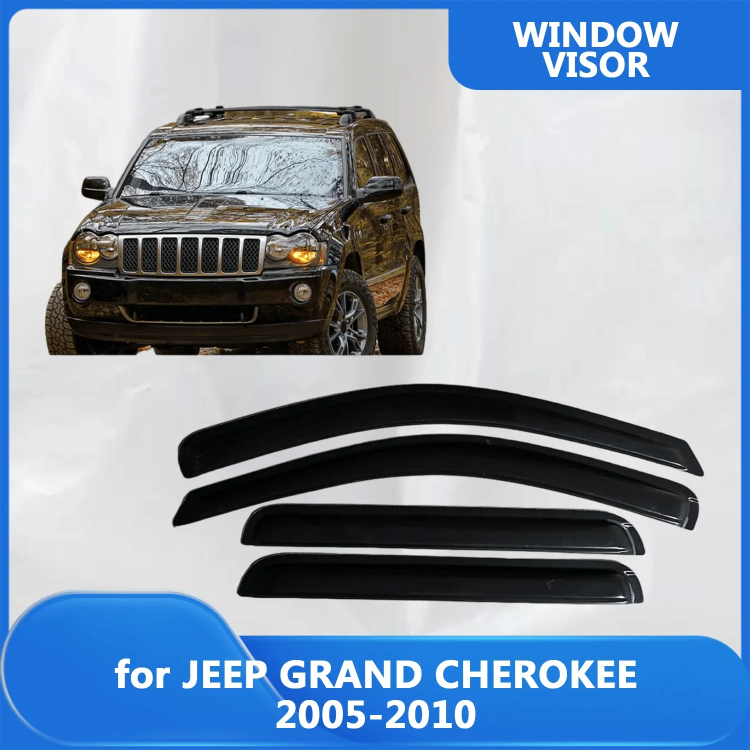 Window Visor for JEEP GRAND CHEROKEE 2005 2006 2007 2008 2009 2010 Wind Deflectors Rain Guards Door Visor Vent
Window Visor for JEEP GRAND CHEROKEE 2005 2006 2007 2008 2009 2010 Wind Deflectors Rain Guards Door Visor Vent