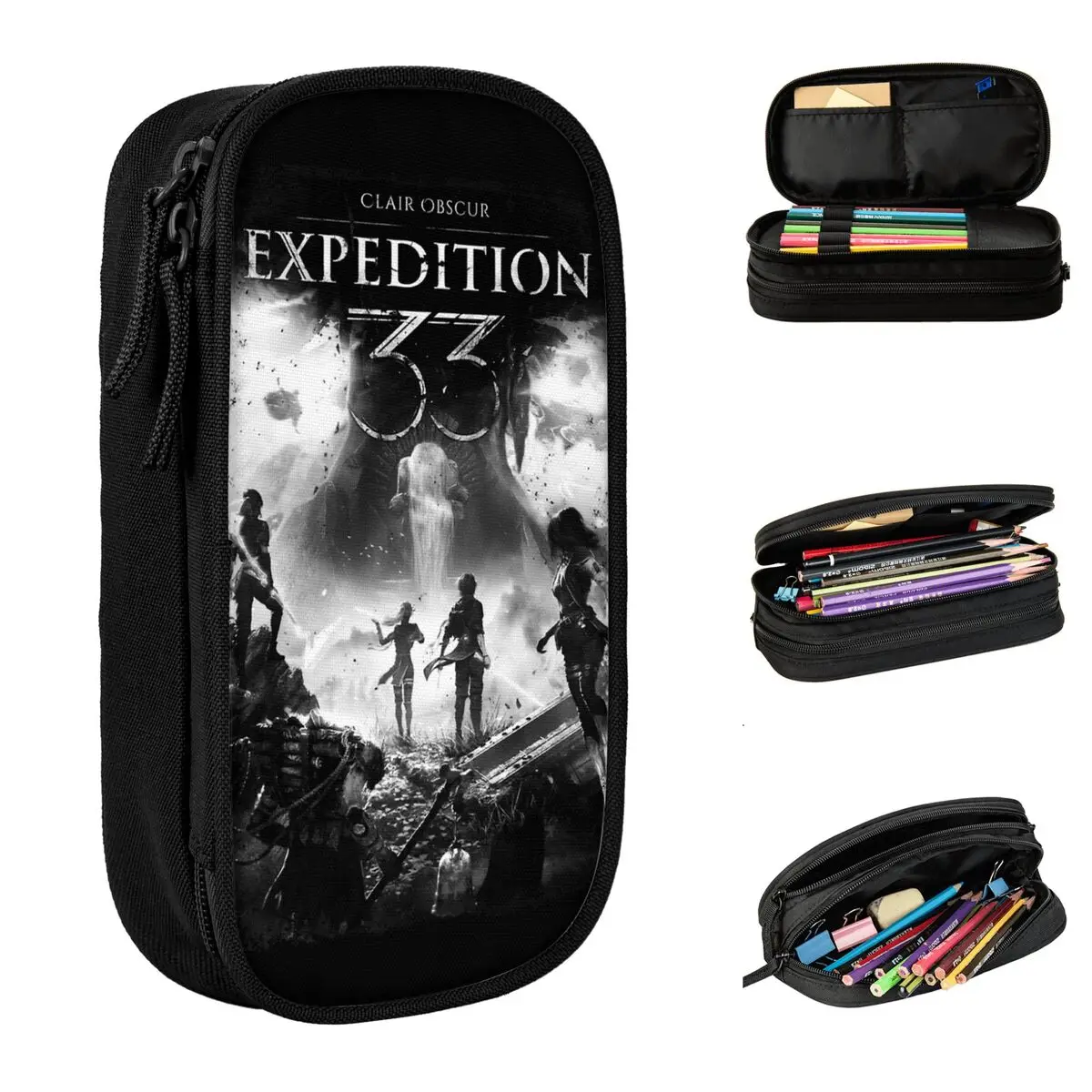 Классический винтажный пенал Clair Obscur Expedition 33, пеналы, коробка для ручек, большая сумка для хранения, школьные канцелярские принадлежности на молнии для студентов
Классический винтажный пенал Clair Obscur Expedition 33, пеналы, коробка для ручек, большая сумка для хранения, школьные канцелярские принадлежности на молнии для студентов