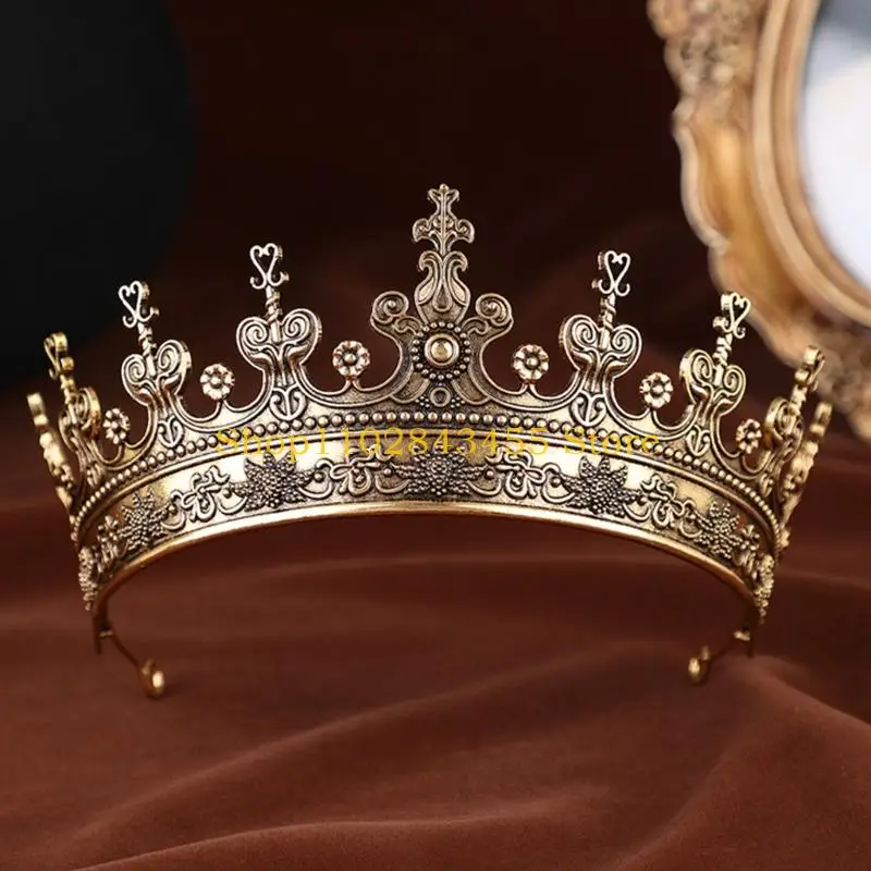 49MC Baroque Tiaras Headbands Metal Crownpiece for Bride Wedding Ceremony Crowns for Formal Occasion Banquet Head Accessories
49MC Baroque Tiaras Headbands Metal Crownpiece for Bride Wedding Ceremony Crowns for Formal Occasion Banquet Head Accessories