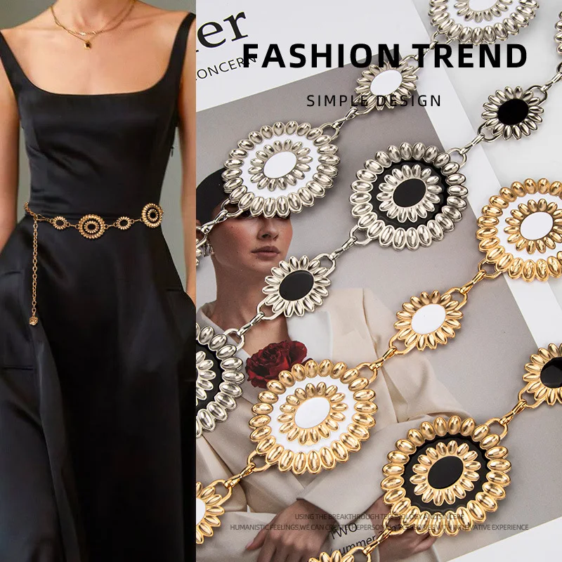 European American Style Metal Waist Chain Personalized Versatile Dress for Women Retro Waist Accessory Luxury Belt for Girls
European American Style Metal Waist Chain Personalized Versatile Dress for Women Retro Waist Accessory Luxury Belt for Girls