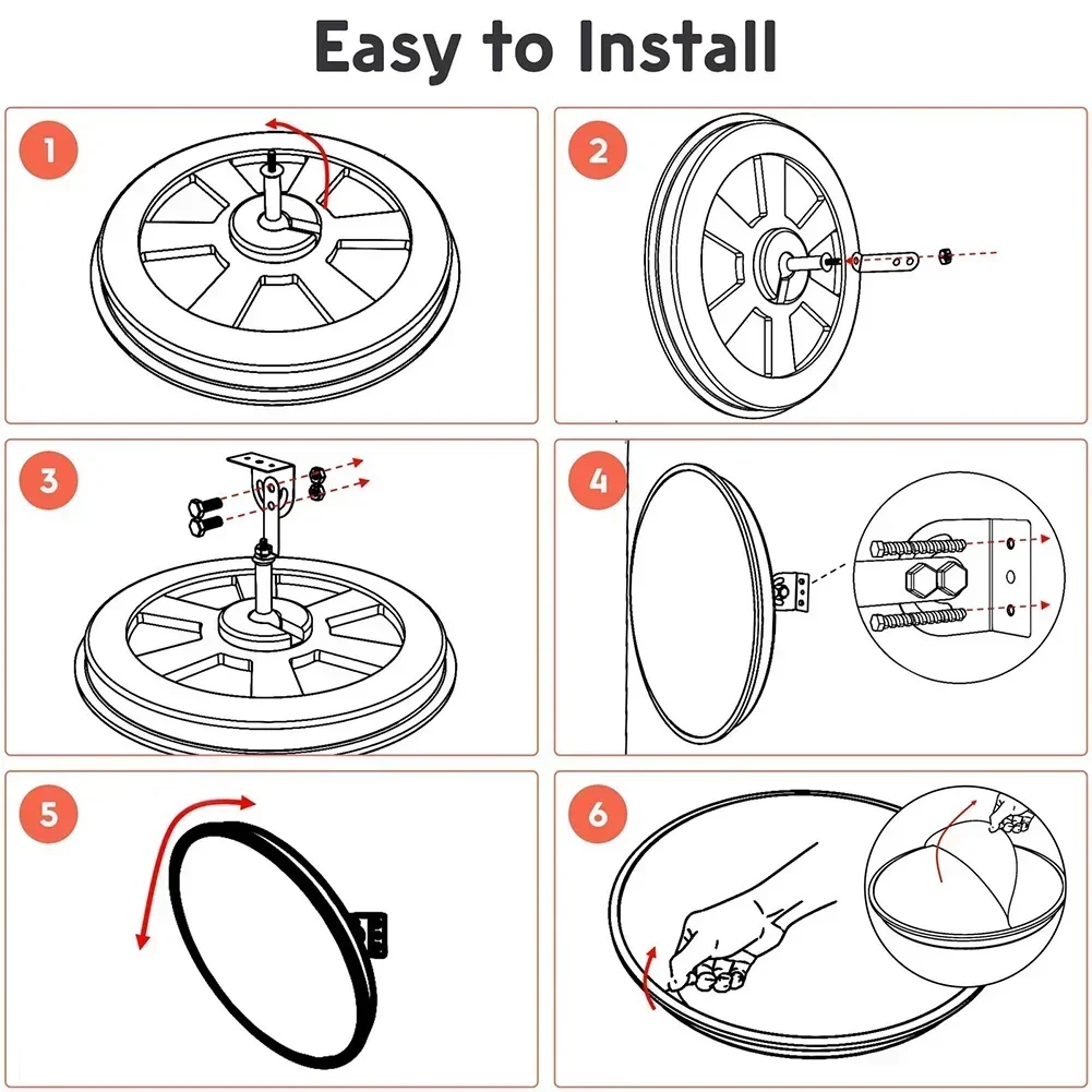 Convex Traffic Mirror with Wide Angle for Blind Spot Detection Corner Safety Wall Mounted Road Parking Security
Convex Traffic Mirror with Wide Angle for Blind Spot Detection Corner Safety Wall Mounted Road Parking Security