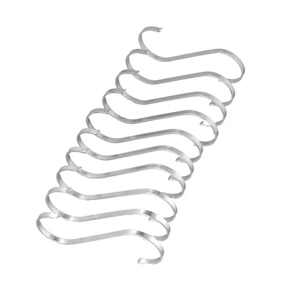 Kitchen Utensils 10Pcs Multifunction Heavy Duty S-Shaped Clasp Rack Suspension Hooks Hanger Hanging Hook Holders
Kitchen Utensils 10Pcs Multifunction Heavy Duty S-Shaped Clasp Rack Suspension Hooks Hanger Hanging Hook Holders