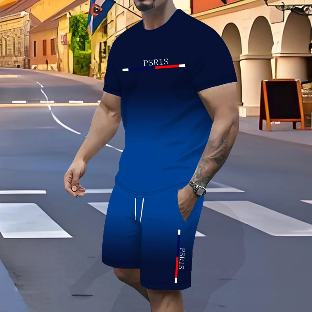 Мужской спортивный костюм для взрослых, быстросохнущий 3D пуловер из полиэфирного волокна с постепенным изменением, повседневный тренд с эластичной резинкой на талии
Мужской спортивный костюм для взрослых, быстросохнущий 3D пуловер из полиэфирного волокна с постепенным изменением, повседневный тренд с эластичной резинкой на талии