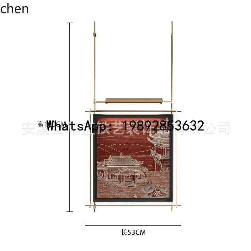 L10- New Chinese Style Decorative Painting with Metal Hanging Rod for Guesthouse Room Decoration
L10- New Chinese Style Decorative Painting with Metal Hanging Rod for Guesthouse Room Decoration