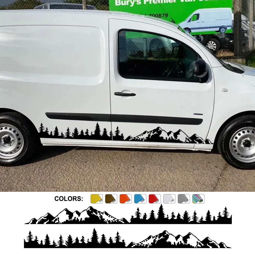 Car Side Door Stickers For Mercedes Benz Citan 109 Camper Van Mountain Graphics Vinyl Film Decor Decal Auto Tuning Accessories
Car Side Door Stickers For Mercedes Benz Citan 109 Camper Van Mountain Graphics Vinyl Film Decor Decal Auto Tuning Accessories