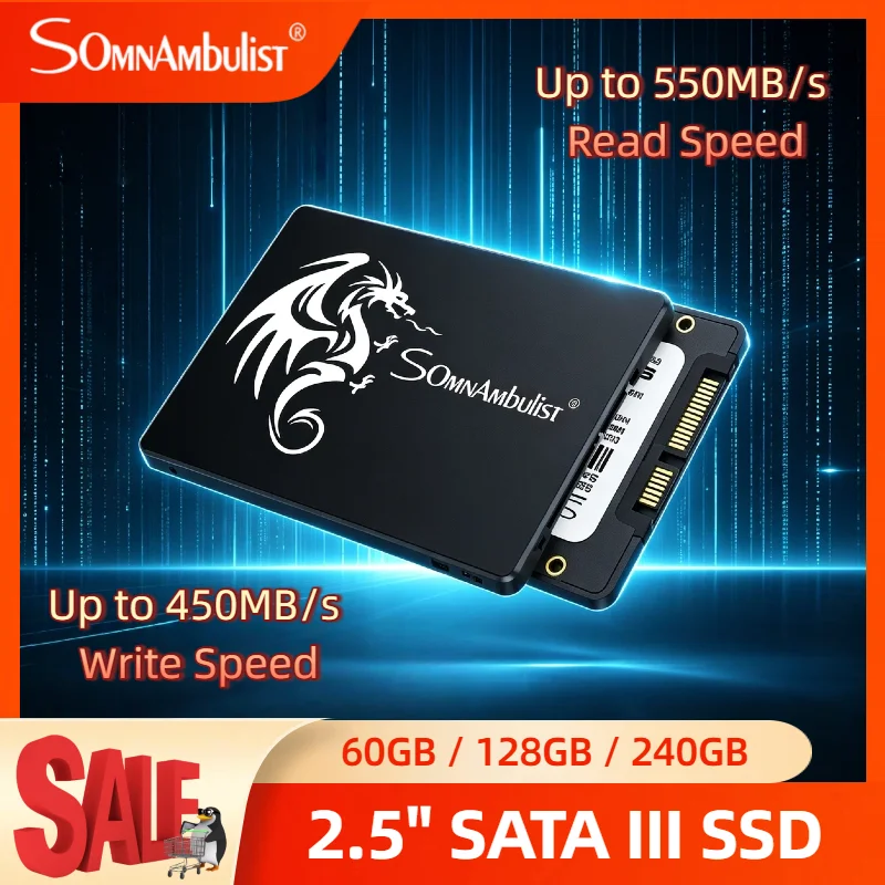 SomnAmbulist 2.5 Inch SSD 128GB 240GB 256GB 480GB 512GB 960GB 1TB 2TB SATA3 Internal Solid State Drive for PC Laptop Pro
SomnAmbulist 2.5 Inch SSD 128GB 240GB 256GB 480GB 512GB 960GB 1TB 2TB SATA3 Internal Solid State Drive for PC Laptop Pro