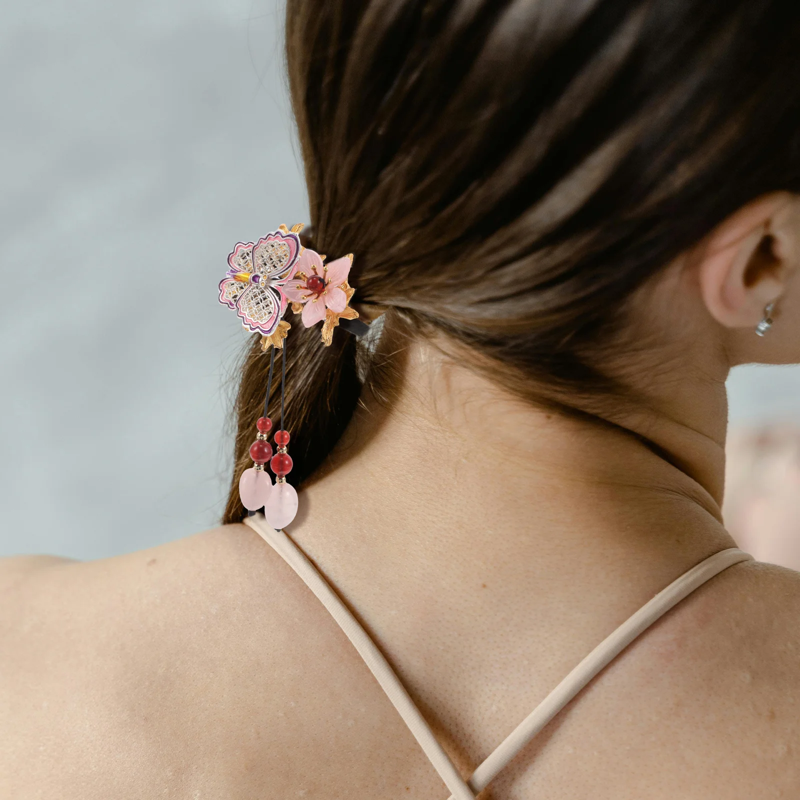 Retro Chinese Style Hair Band Elastic Ponytail Holder Boho Decorative Flower Rope Ancient Style Hair Rope for Women
Retro Chinese Style Hair Band Elastic Ponytail Holder Boho Decorative Flower Rope Ancient Style Hair Rope for Women