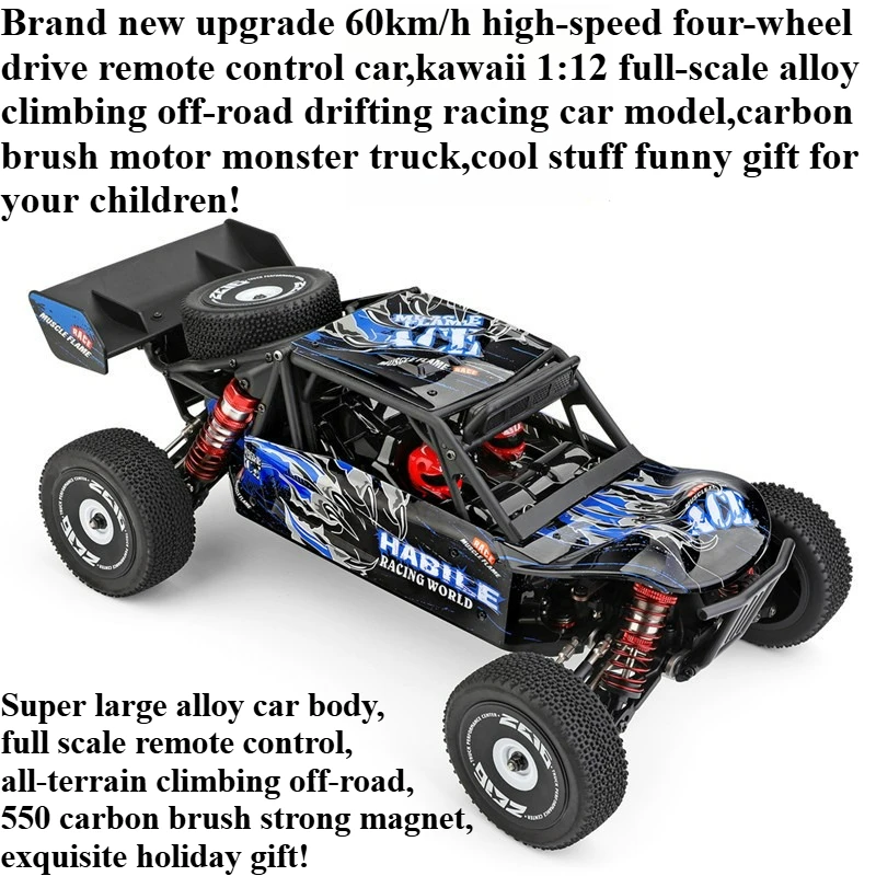 Cool Stuff Funny Gift-60km/h High-speed 4WD Rc Truck,1:12 Brush Off-road Rc Cars,Monster Truck,Remote Control Car,Toys for Kids
Cool Stuff Funny Gift-60km/h High-speed 4WD Rc Truck,1:12 Brush Off-road Rc Cars,Monster Truck,Remote Control Car,Toys for Kids