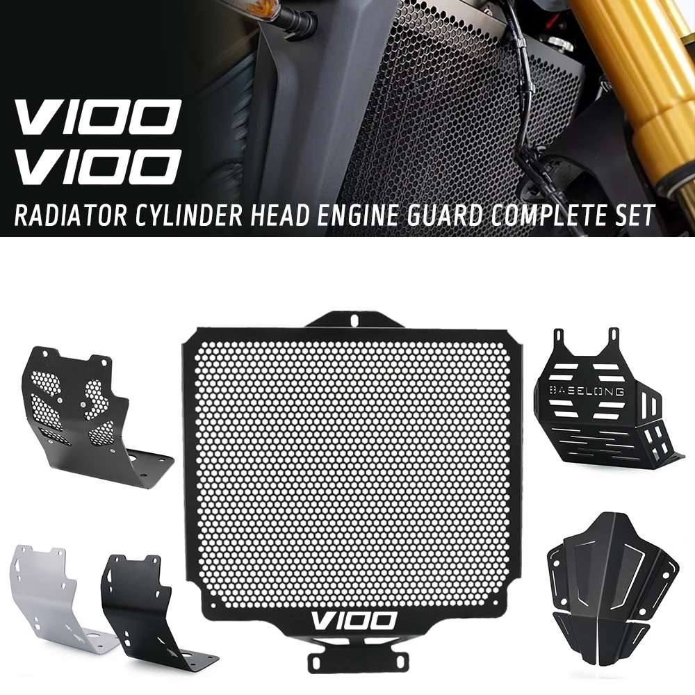 Engine Guard Grille Protection Cover FOR Moto Guzzi V100 Mandello V 100 S 2022 2023 2024 2025 Motorcycle Radiator Protect Guard 
Engine Guard Grille Protection Cover FOR Moto Guzzi V100 Mandello V 100 S 2022 2023 2024 2025 Motorcycle Radiator Protect Guard