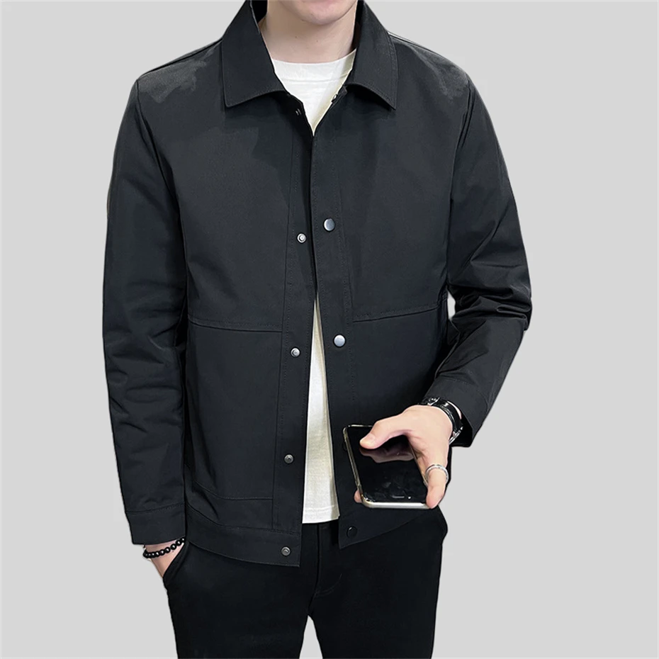 Safari Jacket Men Fashion Slim Fit Jacket for Man Solid Color Casual Coats Mens Spring Autumn Men Clothing Black Jacket
Safari Jacket Men Fashion Slim Fit Jacket for Man Solid Color Casual Coats Mens Spring Autumn Men Clothing Black Jacket