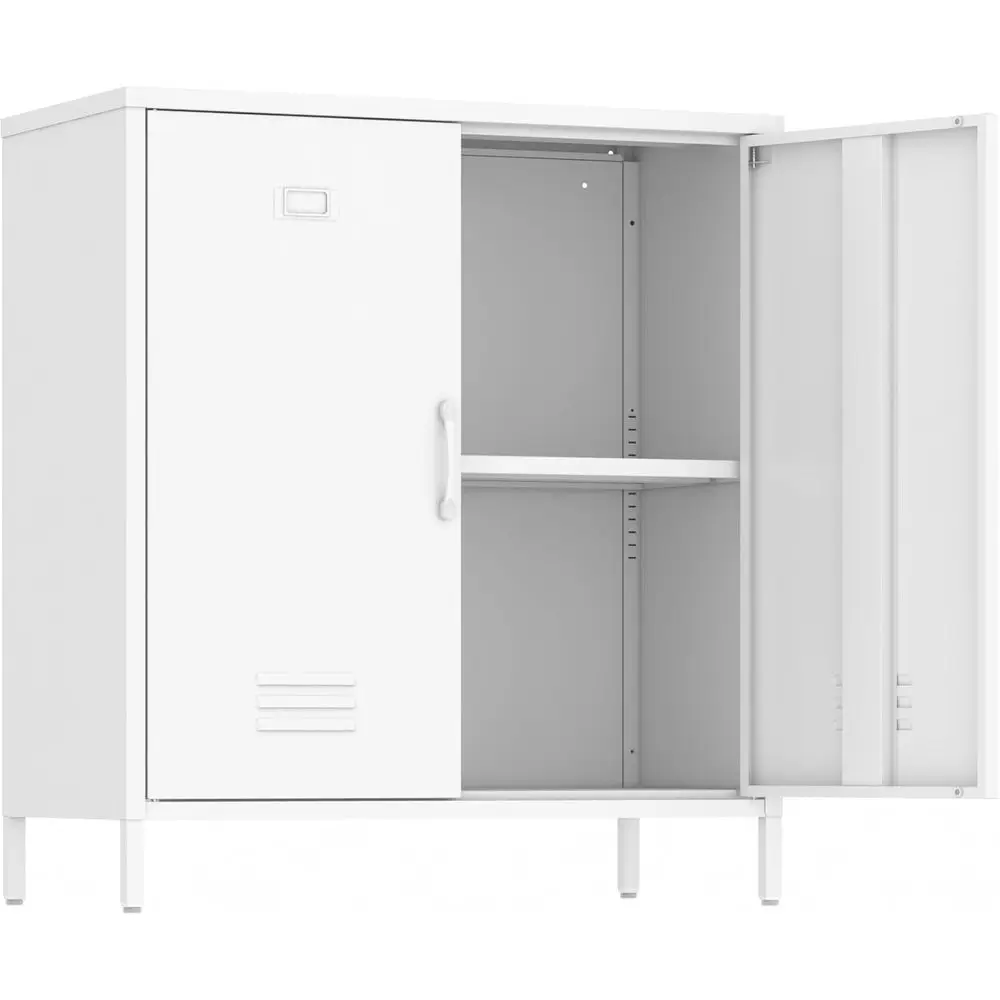 Adjustable Shelving Metal Locker Cabinet for Kids, Utility, and Laundry Rooms in White
Adjustable Shelving Metal Locker Cabinet for Kids, Utility, and Laundry Rooms in White