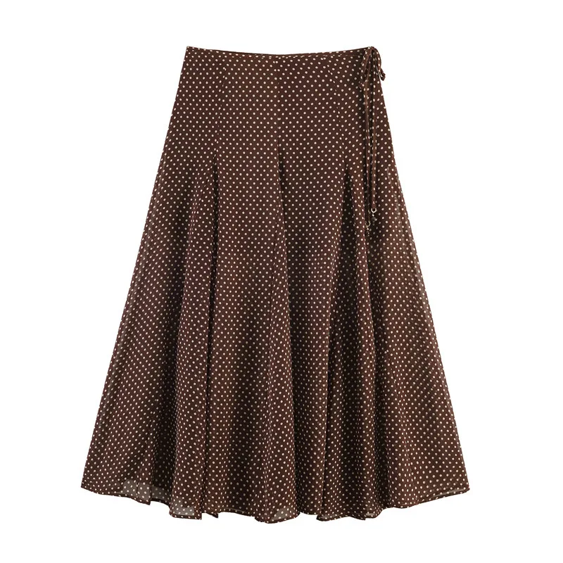 Withered 2026 Spring New European And American Women's Fashion Style Elegant Wave Point Midi Half Length Skirt
Withered 2026 Spring New European And American Women's Fashion Style Elegant Wave Point Midi Half Length Skirt