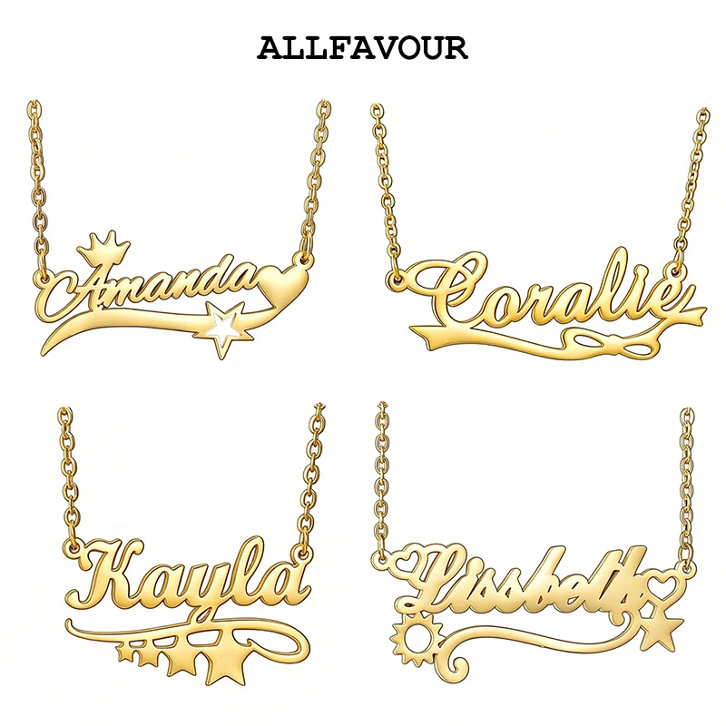 Trendy Custom Name Jewelry Stainless Steel Necklace For Women Personalized Charm Jewelry Making Wedding Gift Wholesale Big Order
Trendy Custom Name Jewelry Stainless Steel Necklace For Women Personalized Charm Jewelry Making Wedding Gift Wholesale Big Order