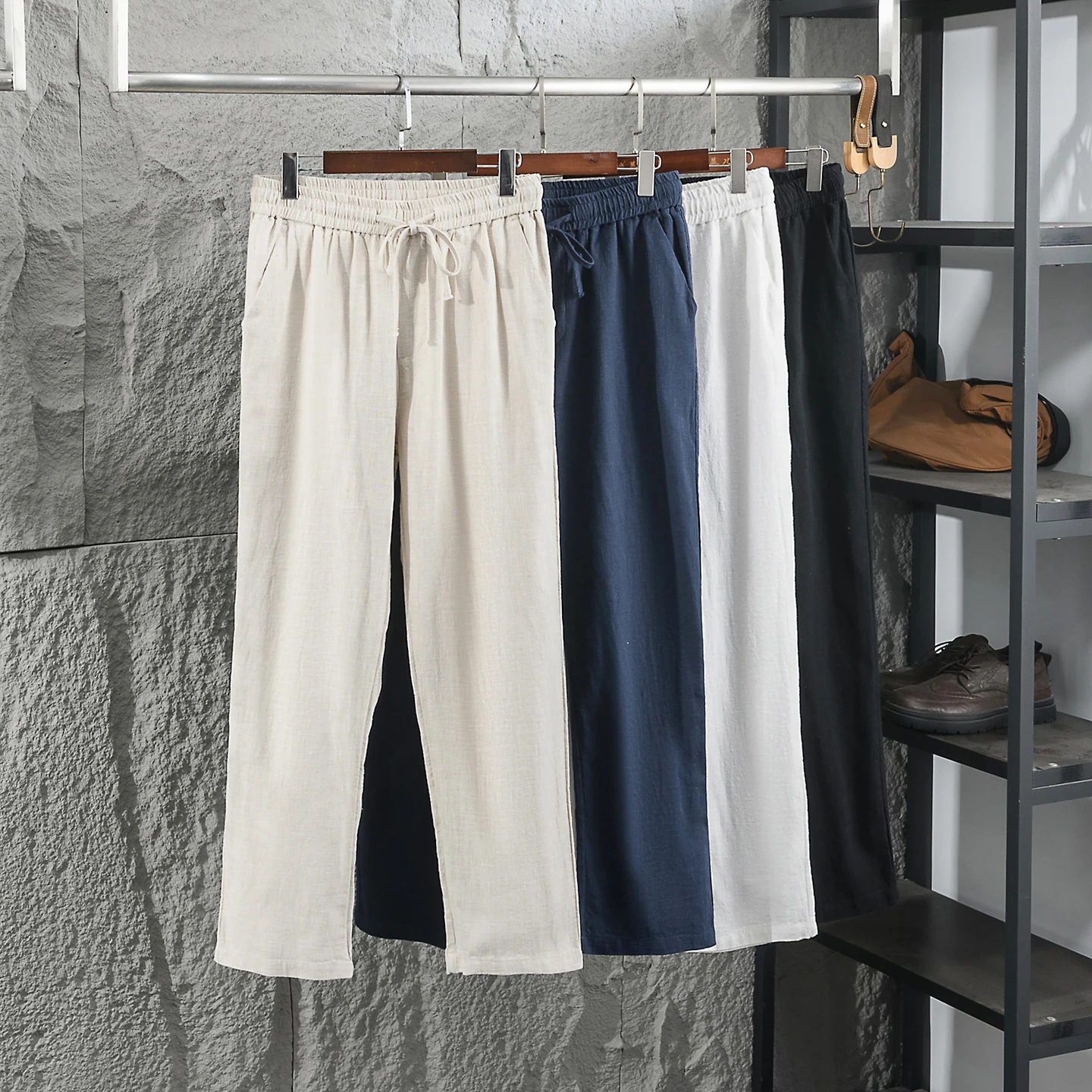 Linen Cotton Blend Men's Casual Pants Spring Summer Loose Straight Leg Breathable Comfortable Versatile Lightweight Luxury Style
Linen Cotton Blend Men's Casual Pants Spring Summer Loose Straight Leg Breathable Comfortable Versatile Lightweight Luxury Style