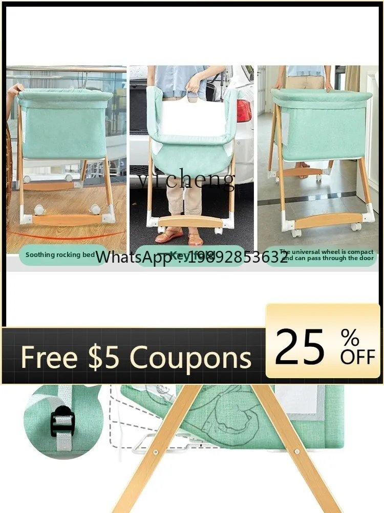 ZZ Baby Bed Movable Multifunctional Portable Folding Stitching Bed Baby Cradle Bed
ZZ Baby Bed Movable Multifunctional Portable Folding Stitching Bed Baby Cradle Bed