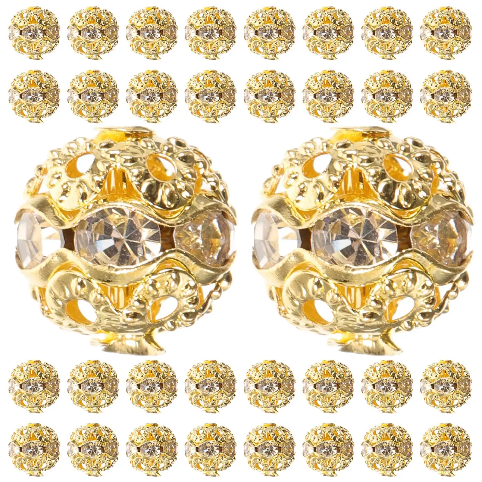 100 Pcs Rhinestone Spacer Beads DIY Jewelry Making Supplies Bracelet Accessories Loose Scatter Charm Necklace Projects
100 Pcs Rhinestone Spacer Beads DIY Jewelry Making Supplies Bracelet Accessories Loose Scatter Charm Necklace Projects