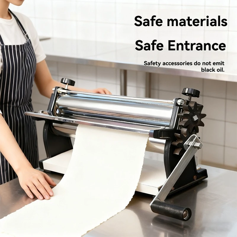 Manual Pizza Dough Roller Machine Stainless Steel Portable Pizza Skin Press with Guide Rail Home Baking Gear Tool
Manual Pizza Dough Roller Machine Stainless Steel Portable Pizza Skin Press with Guide Rail Home Baking Gear Tool