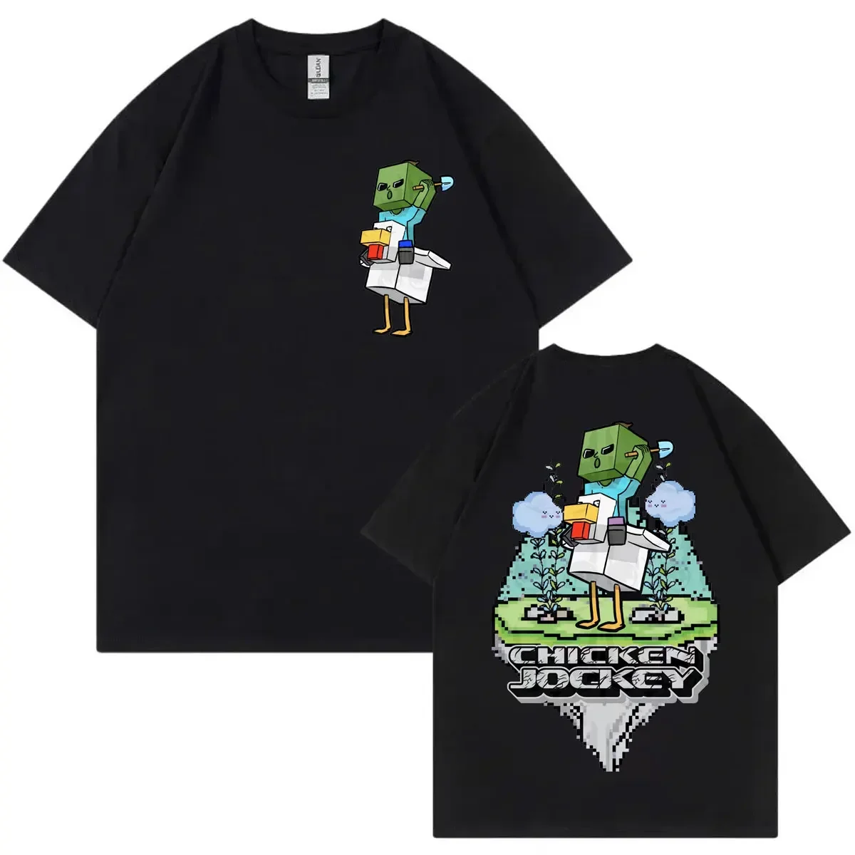 Summer high-quality Jockey cartoon pattern printed 100% pure cotton Y2k short-sleeved T-shirt casual top for men
Summer high-quality Jockey cartoon pattern printed 100% pure cotton Y2k short-sleeved T-shirt casual top for men