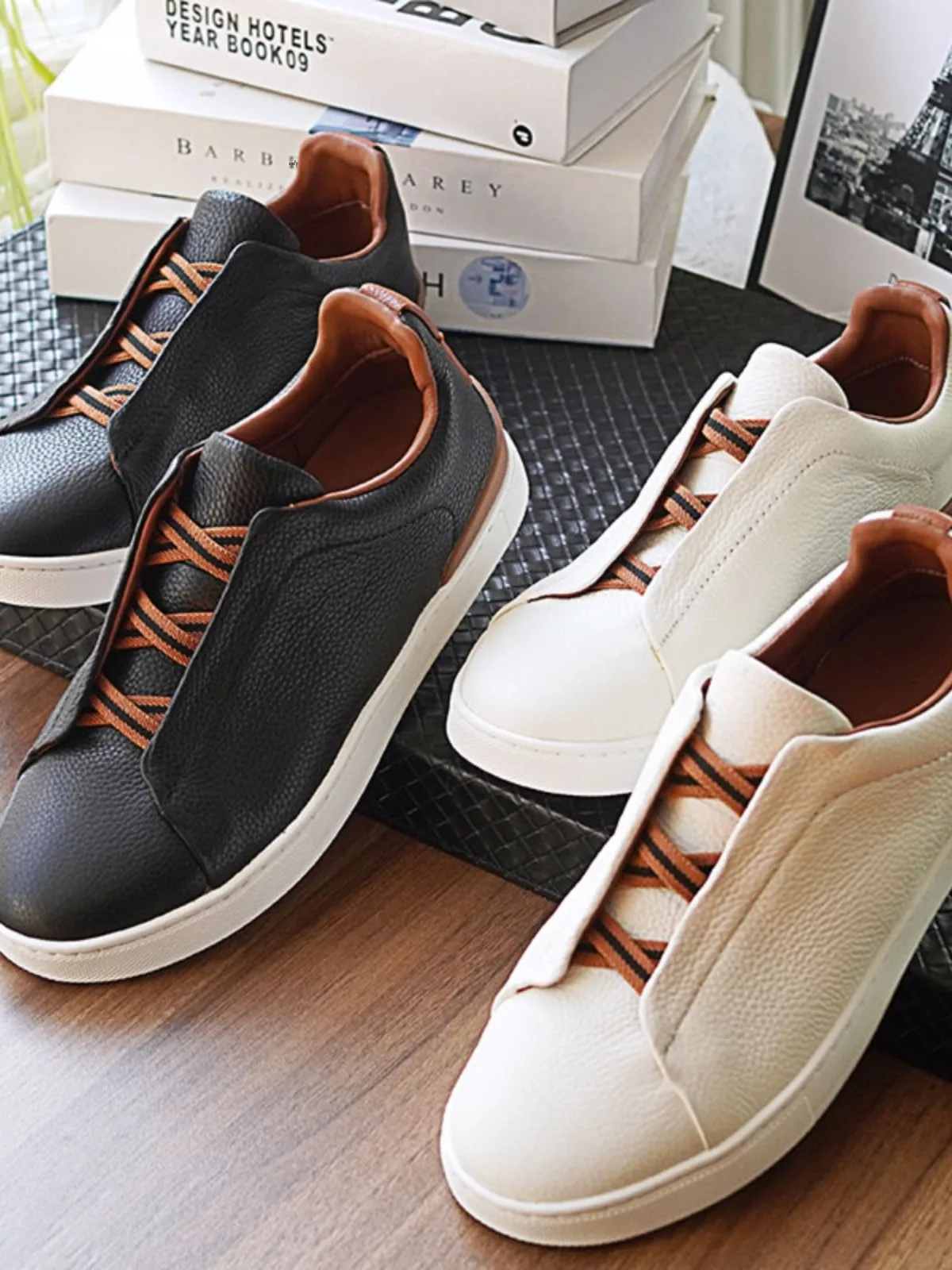 Jiejia Men's Casual oes Top Layer Cowhide Full Cowhide High Elastici Litchi Pattern Soft Bot R024 Spring Faion
Jiejia Men's Casual oes Top Layer Cowhide Full Cowhide High Elastici Litchi Pattern Soft Bot R024 Spring Faion