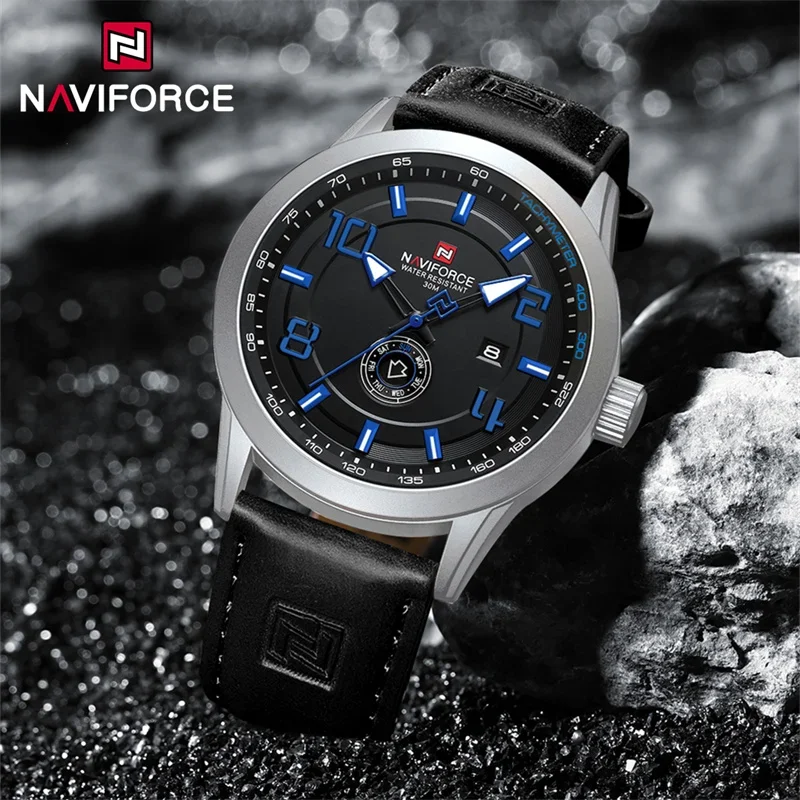 NAVIFORCE Brand Men's Sport Watches Luxury Military Waterproof Quartz Wristwatch Luminous PU Strap Clock Relogio Masculino 2024
NAVIFORCE Brand Men's Sport Watches Luxury Military Waterproof Quartz Wristwatch Luminous PU Strap Clock Relogio Masculino 2024