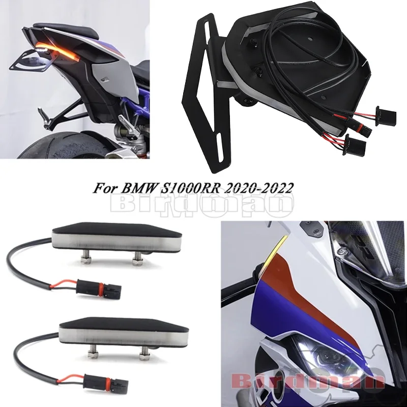 Motorcycle Mirror Block off LED Turn Signal Rear Fender Tidy Eliminator License Plate Brake Tail Lamp For BMW S1000RR 2020-up
Motorcycle Mirror Block off LED Turn Signal Rear Fender Tidy Eliminator License Plate Brake Tail Lamp For BMW S1000RR 2020-up