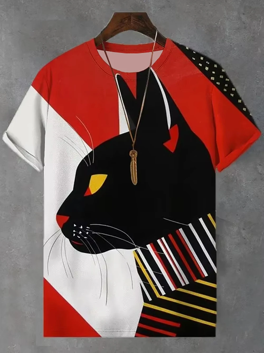 Cartoon Cat Graphic T-shirt Fashion Hip Hop Men And Women Loose Casual Streetwear Summer Classic Round Neck Short Sleeve Tops
Cartoon Cat Graphic T-shirt Fashion Hip Hop Men And Women Loose Casual Streetwear Summer Classic Round Neck Short Sleeve Tops