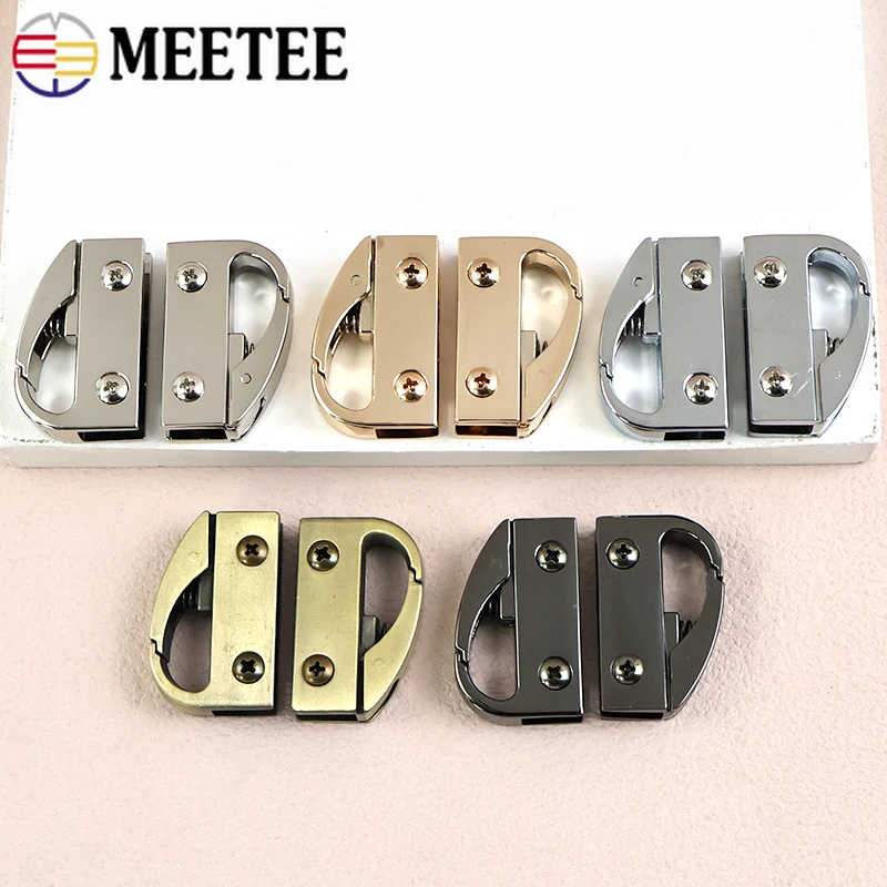 2/4/10Pcs Meetee 21*34mm Metal Buckles Carabiner Clips for Handbag Strap Side Clip Leather Craft Screw Hook Hardware Accessories
2/4/10Pcs Meetee 21*34mm Metal Buckles Carabiner Clips for Handbag Strap Side Clip Leather Craft Screw Hook Hardware Accessories