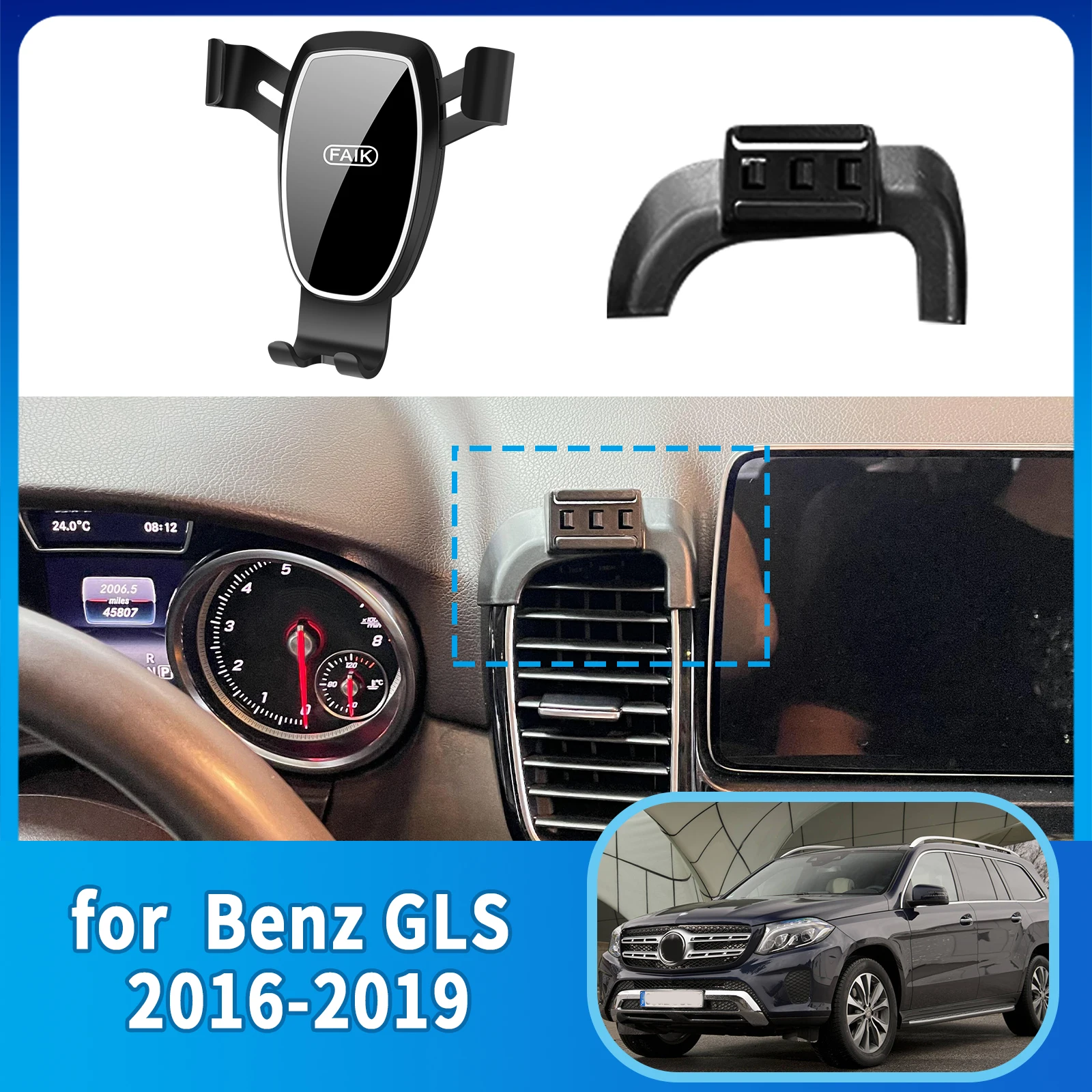 Car Mobile Phone Holder for Mercedes Benz GLS X166 2016 2017 2018 2019 Accessories GPS Bracket Navigation Stand Auto
Car Mobile Phone Holder for Mercedes Benz GLS X166 2016 2017 2018 2019 Accessories GPS Bracket Navigation Stand Auto