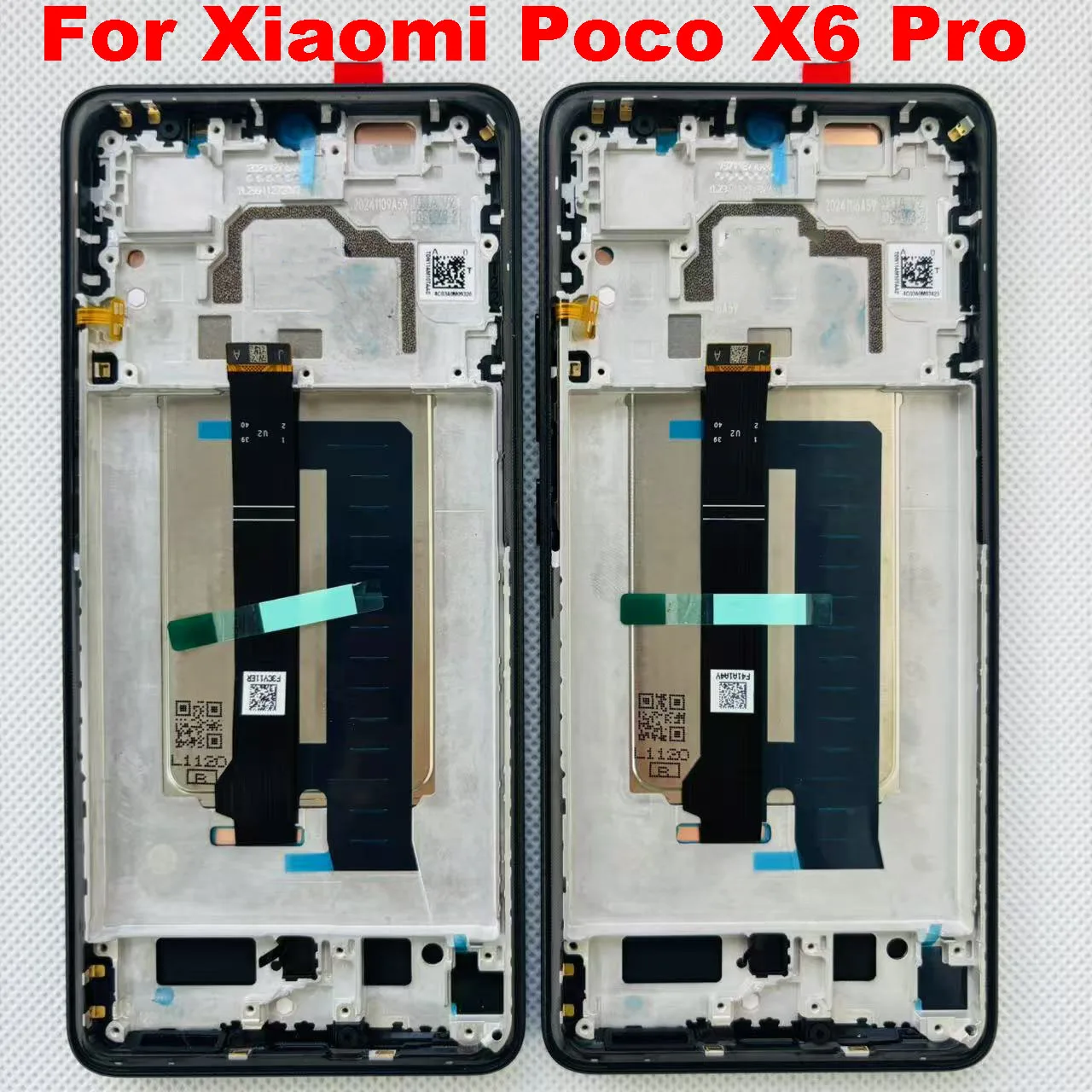 6.67"AMOLED Original For Xiaomi Poco X6 Pro 5G 2311DRK48G LCD Display Screen Touch Digitizer Assembly For Redmi K70E With Frame
6.67"AMOLED Original For Xiaomi Poco X6 Pro 5G 2311DRK48G LCD Display Screen Touch Digitizer Assembly For Redmi K70E With Frame