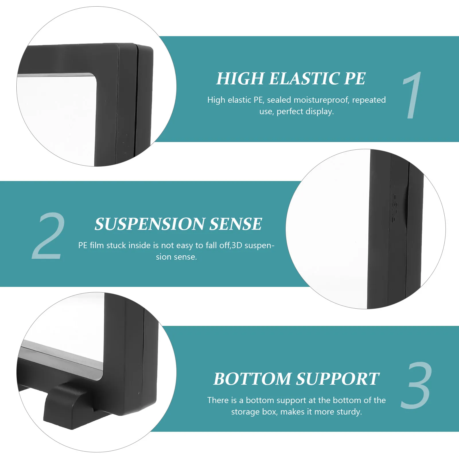 5Sets Transparent Display Case for Jewelry Floating Style Strong Structure Scratch Resistant Showcase for Ring Coin Collection
5Sets Transparent Display Case for Jewelry Floating Style Strong Structure Scratch Resistant Showcase for Ring Coin Collection