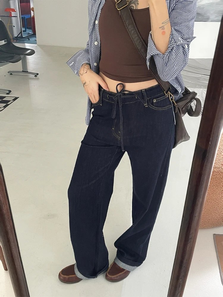 SpenPa Dstring с эластичной резинкой на талии, ткань из лиоцелла, приятный для кожи, против морщин, глубокий цвет, прямые джинсы, повседневные широкие джинсы...
SpenPa Dstring с эластичной резинкой на талии, ткань из лиоцелла, приятный для кожи, против морщин, глубокий цвет, прямые джинсы, повседневные широкие джинсы...