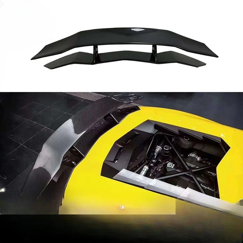 Suitable for Lamborghini, carbon fiber double-layer tail, fixed-wing modified spoiler
Suitable for Lamborghini, carbon fiber double-layer tail, fixed-wing modified spoiler