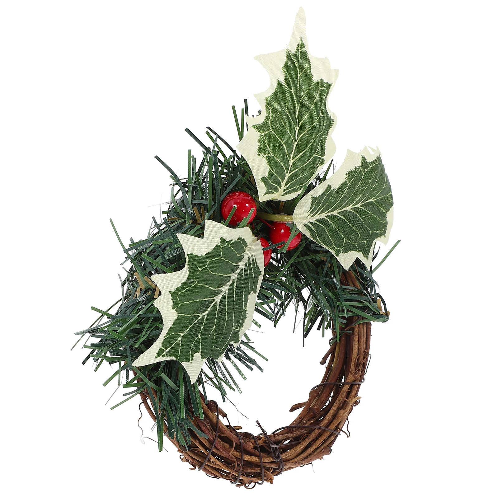 Christmas Wreath Decoration Artificial Holly Leaf Red Berry Holiday Ornament Dofu Vine Party DIY Wall Door Tree
Christmas Wreath Decoration Artificial Holly Leaf Red Berry Holiday Ornament Dofu Vine Party DIY Wall Door Tree