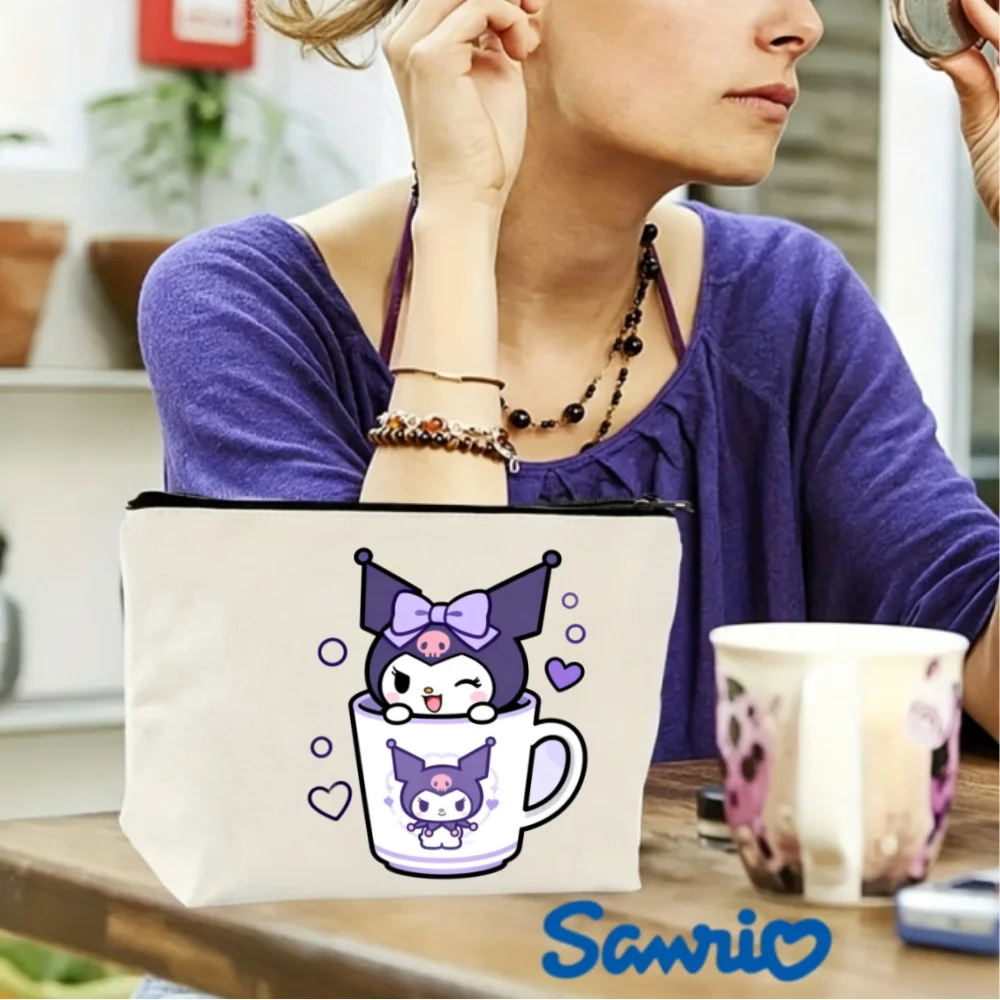 1PC Sanrio Kuromi in Coffee Cup Canvas Makeup Bag, Double Sided Cosmetic Pouch
1PC Sanrio Kuromi in Coffee Cup Canvas Makeup Bag, Double Sided Cosmetic Pouch