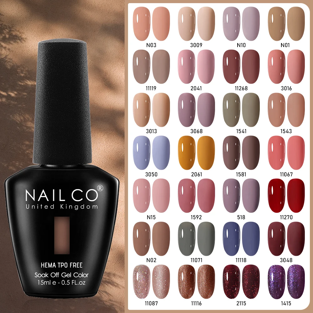 NAILCO Gel Nail Polish 15ml Nude Pink Soak Off LED UV Lacquer Varnish Semi Permanent Top Base Coat Nail Art Gellak Manicure
NAILCO Gel Nail Polish 15ml Nude Pink Soak Off LED UV Lacquer Varnish Semi Permanent Top Base Coat Nail Art Gellak Manicure